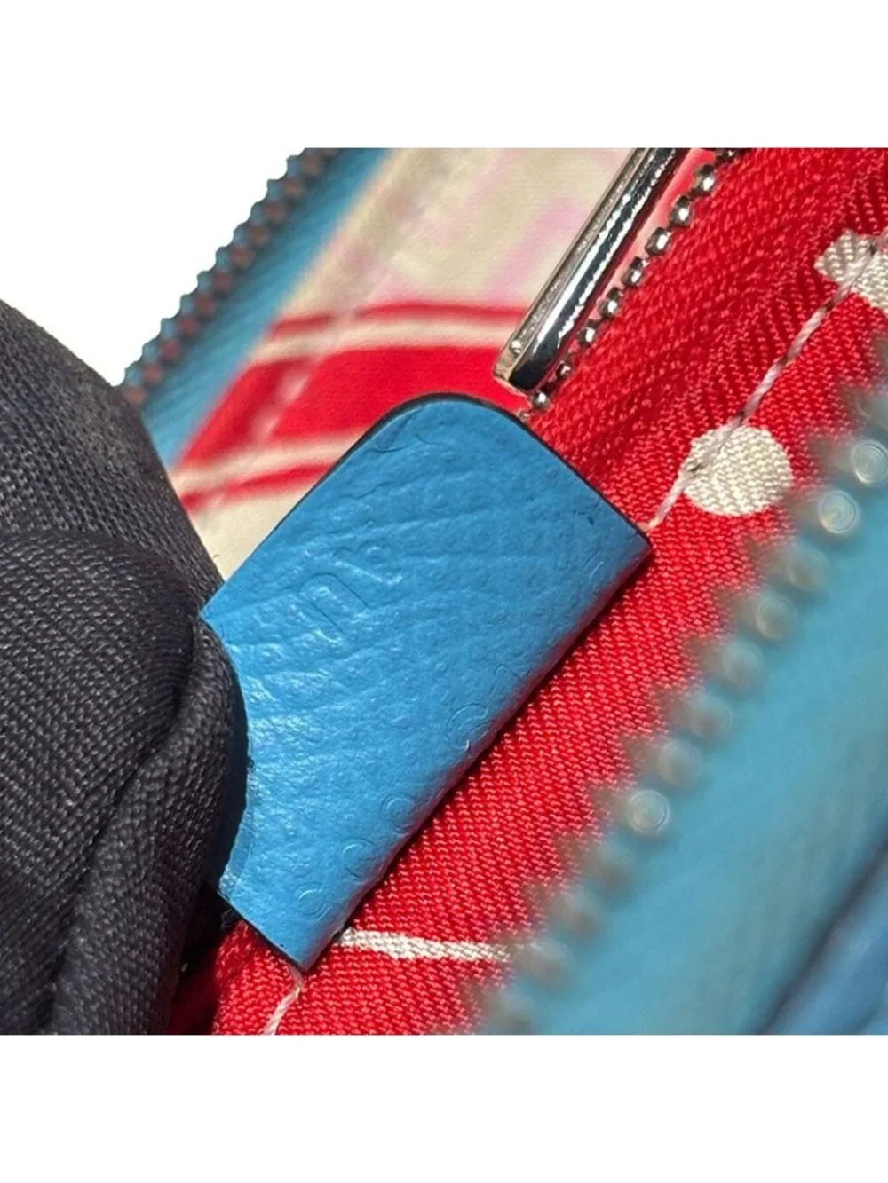 Hermes Azap Compact Silk'in Zip Around Wallet Blue Veau Epsom